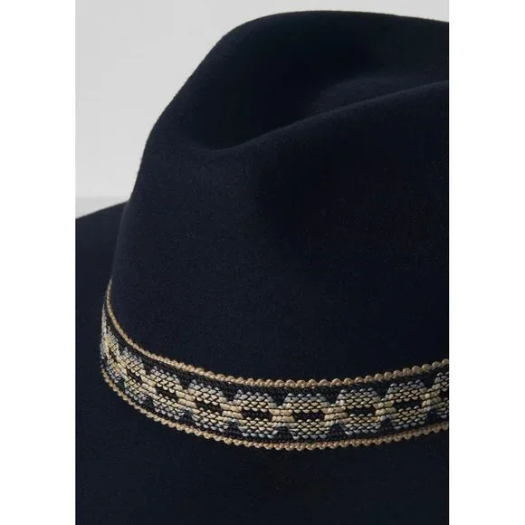 NWT Wyeth Leather-Trimmed Rancher Anthropologie Black display picture 2